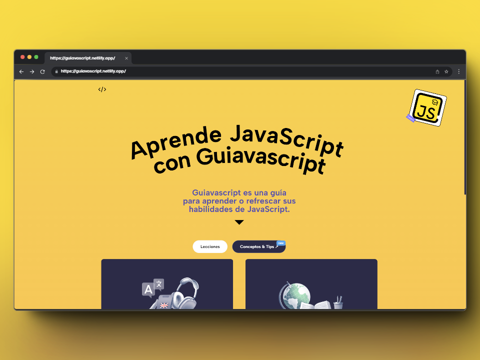 Imagen de portada del proyecto Guiavascript